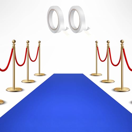 Shappy Royal Blue Carpet Runner Rug for Party 55gsm Thickness with Carpet Tape Hallway Rug for Graduate Wedding Party Dance Floor Outdoor Accessories(2.6 x 16.4 Feet)