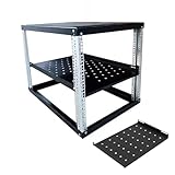 【Compatibilité étendue】 Notre rack réseau à châssis ouvert est équipé d'étagères ventilées réglables en hauteur. Le rack 12U (53 cm de hauteur x 51 cm de largeur) peut accueillir tous les serveurs rackables 19 pouces, les équipements réseau, les appareils audio/vidéo, les routeurs et les systèmes d'alimentation sans coupure (UPS).