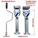 Trailer Stabilizer Jacks, 350~490mm Car Jack, Scissor Jack Stabilser Legs Drop Down Caravan Parking Legs, 1 Tons Labor-Saving Design, Motorhome Camping RV Trailer