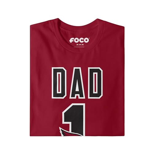 Image of FOCO NFL Mens NFL Team Logo Tee Shirt #1 Dad T-Shirt