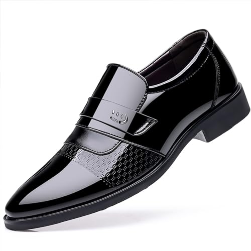 Men's Dress Shoes Casual Oxford Slip on Shoes Business Formal Tuxedo Shoes