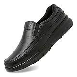 Men's Slip On Casual Loafers, Comfortable Walking Shoes for Men, Lightweight Dress Shoes for Office Driving Black