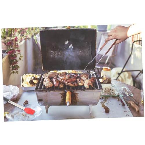 Kit de 4 utensilios robustos para parrilla en acero inoxidable miniatura 2
