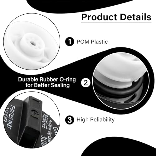 Image of Gas Cap, Fuel Tank Cap Fit for Nissan Frontier 2001-2011 Sentra 2000-2011 Altima Armada Xterra Maxima Pathfinder 370Z Quest Versa Titan, Replaces 10838 11838