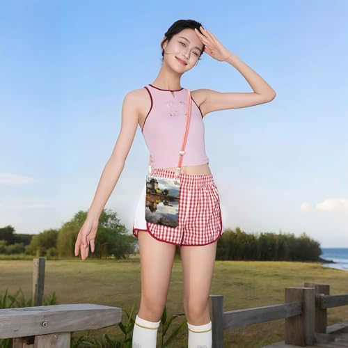 Cell Phone Purse Scotland Castle Water Lake Scottish Crossbody Bags Waterproof Cell Phone Bag Shoulder Handbag for Women 7