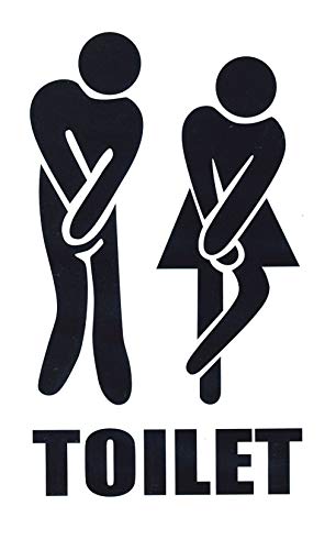 SetProducts Top Pegatinas ! Divertido e Inconformista Pegatina de WC - Vinilos HD Personaliza tu hogar! - Personaliza Tus Puertas, Tus Paredes, Tus baños, tu tazón