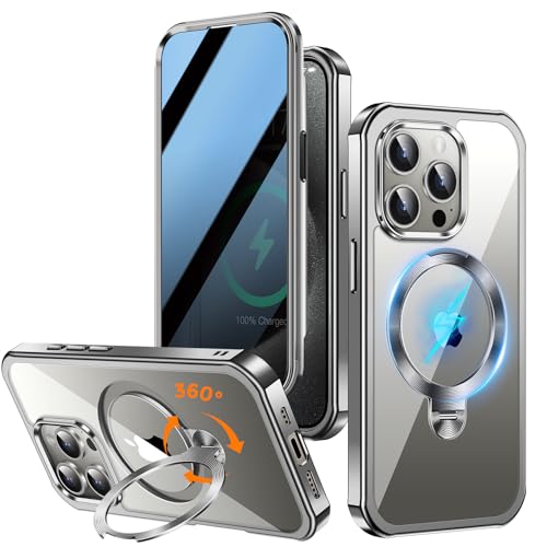 Coque iPhone 15 Pro grise idéale pour les transports avec filtre anti-regard