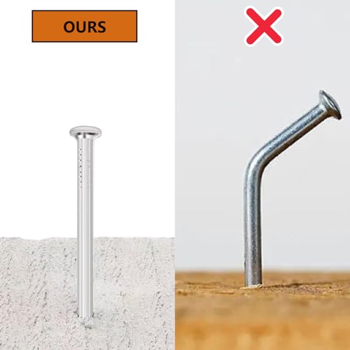 ELOOGAA 13pcs 2-3/4 inch Galvanized Hardware Nails for Hanging Pictures,Good Hardness Picture Hanging Nails,Wall Nails,Wood Nails - Image 4