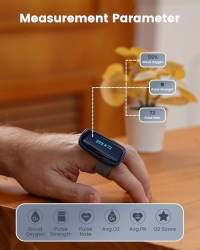 Vibeat Wearable Blood Oxygen Monitor Oxylink - Bluetooth Pulse Oximeter Finger with Audio Notification, Rechargeable O2 Sensor for Continuous Tracking with Free App - Image 4
