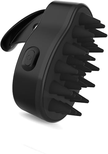 TYCYIG Cepillo de champú Sonic Hair - Masajeador eléctrico del cuero cabelludo para el crecimiento del cabello, masajeador de cabeza vibratoria,