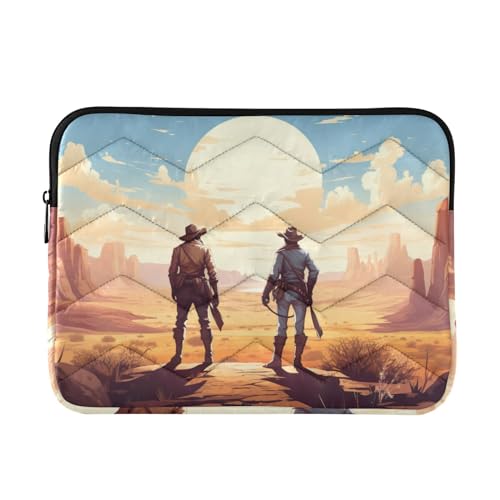 Funda para laptop 13-14 pulgadas impermeable con diseño vaquero