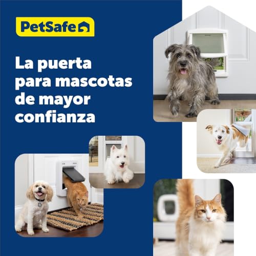 Miniatura 9 de Petsafe Staywell Original - Puerta Para Mascotas Con 2 Posiciones, Fácil Instalación, Gatera En Exterior O Interior, Panel De Cierre Personalizable, Resistente, Blanco - M