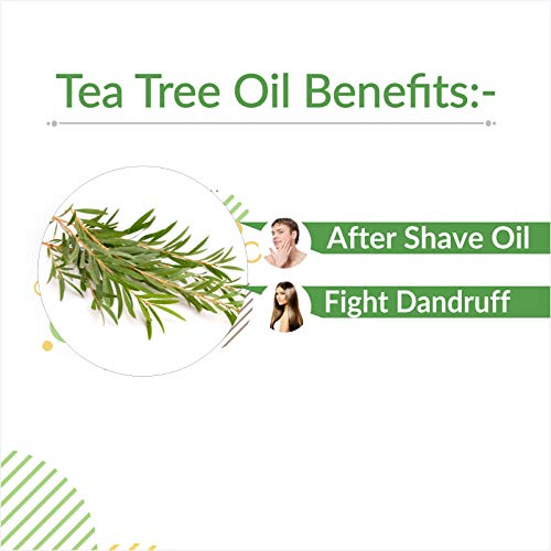 Image of B-URBAN Tea Tree (Melaleuca Alternifolia) Oil |100% Pure & Natural Undiluted Essential Oil Organic Standard Tea Tree Oil Soothes Dry Skin Reduces Itching & Irritation Combats Oily Skin - 100ML