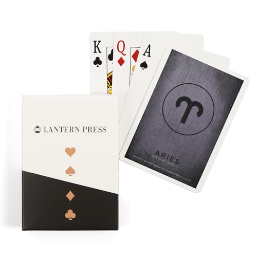 Baraja Zodiacal Aries, 52 cartas para adultos, tamaño póker