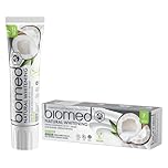 Biomed Coconut Oil 97% Natural Whitening Toothpaste | Gentle Whitening & Enamel Strengthening | Vegan, SLES Free, with FLOURIDE 100g