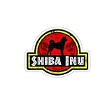Retro Shiba Inu Dad Vintage Dog Father Mother Pet Dog Papa Kiss-Cut Sticker