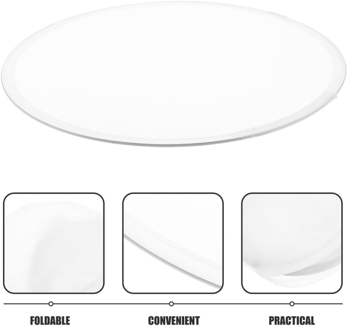 Foldable Hand Fan Lightweight Portable White Plastic and Fabrics Fan with Unique Appearance for Weddings and Festivals for Party Favors