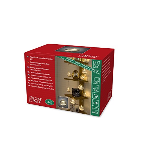 Preisvergleich Produktbild Konstsmide Weihnachtsbeleuchtung Innenlichterkette LED Elch 10LED Batteriebetrieb