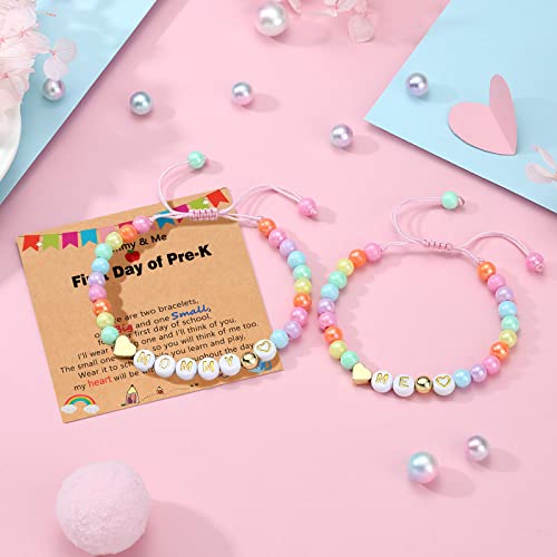 UNGENT THEM First Day of School Bracelet Back to School Mommy and Me Mother Daughter Bracelets4