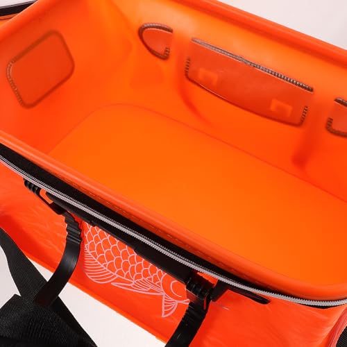 Cubo de pesca plegable antitirones contenedor de cebo con rejilla superior 3