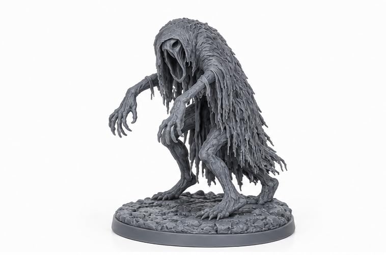 Hexen Miniatures Fantasy Monster Duo Set with Stat Card – 2 x 32mm Resin Tabletop RPG Miniatures – Collectible Creature Sets for Roleplaying, Wargaming & Painting ((10.Bodak))
