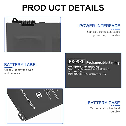 Image of ASUNCELL RR03XL Battery for HP ProBook 430 G4 440 450 455 470 G4, HP ProBook 440 450 470 851477-421 851477-541 851477-831 851477-832 851610-850