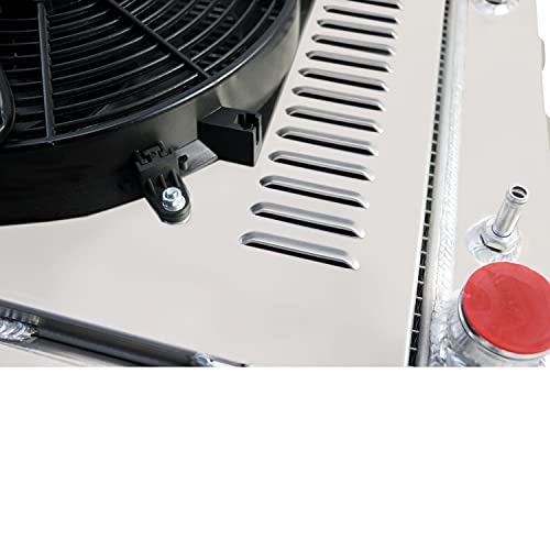 Colquee 4 Row Core All Radiator+Shroud +14" Fan+Relay Kit Compitable For 1987-2006 88 89 90 91 92 93 94 95 96 97 98 99 00 01 02 03 04 05 Jeep Wrangler Tj Yj Chevy Gm V8 #TOP3