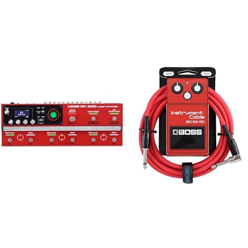 BOSS RC-600 Loop Station Bundle mit BOSS BIC-10A-RD Instrumentenkabel