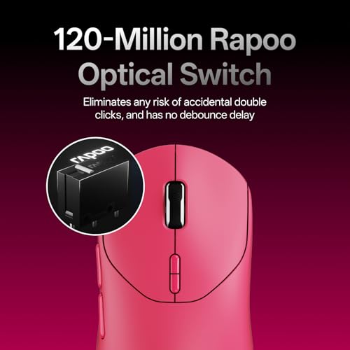 Image of Rapoo VT2 MAX Wireless Gaming Mouse, True 8K Wireless Polling Rate, 53g Lightweight, Up to 750 Hr Battery, Nordic nRF54L15 MCU, 120-Million Optical Switch, 10 Programmable Buttons, Macro Enabled