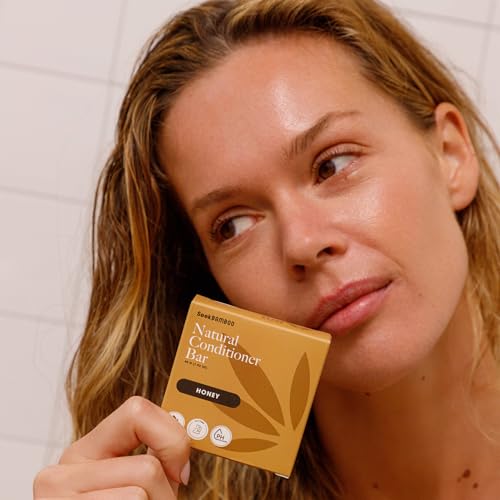 Seek Bamboo Honey Conditioner Bar, Sulfate-Free, Unisex, All Hair Types, Moisturizing & Shine-Enhancing, Adult, Daily Use, 75-90 Washes, 1 Count image 4