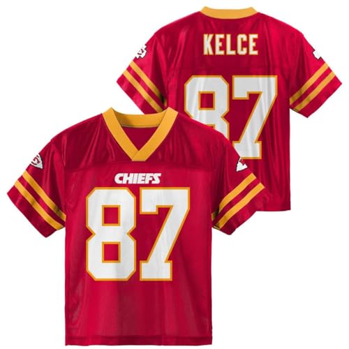 Travis Kelce Kansas City Chiefs 87 Red Youth Home Player Jersey (4-5)