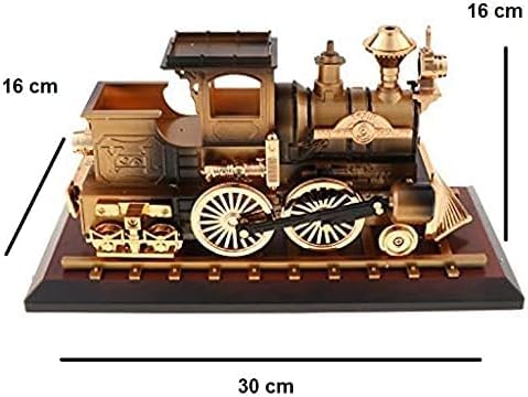 Image of AUGEN Exclusive Music Box Musical 360 rotatable Carousel Children's Wooden Men and Women Birthday Creative Christmas Valentine's Day Gift Home Decoration (Train)