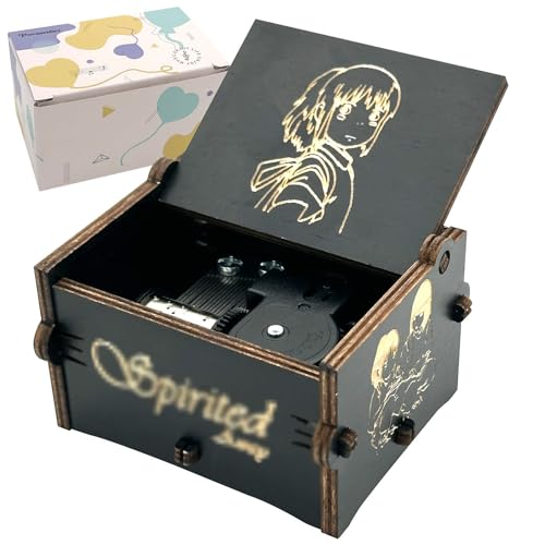 Pursuestar SpAway Always with me Wind Up Music Box, Vintage Engraved Wood Mechanism Musical Gifts...