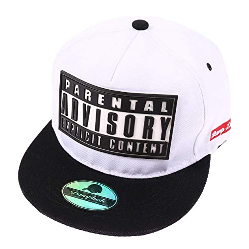 Aohua - Gorro de béisbol ajustable para bordar, estilo clásico, estilo fino, color blanco