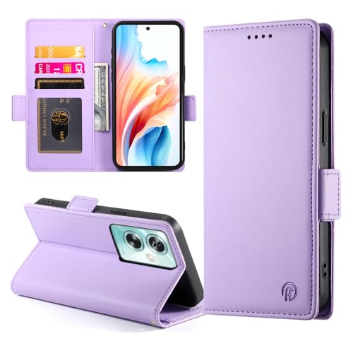 Protection Samsung Galaxy A55 5G étui portefeuille rabat cuir violet
