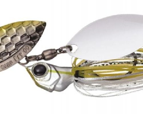 Evergreen Spinnerbait D-Zone Fly Double Willow Leaf 1/4oz Chart Shad #27