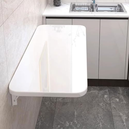 GJZQDKX Table Murale Flottante Pliable pour buanderie, Bureau à Domicile et Cuisine, Bureau Suspendu Fonctionnel pour Poste de Travail Informatique, Banc...