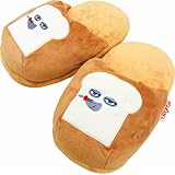 MORIPiLO パンどろぼう スリッパ 室内 ルームシューズ (ふわもこクニャック) 22.0-25.0cm 子供 大人兼用 ぬいぐるみ グッズ 可愛い プレゼント ベージュ パン泥棒 キャラクター まくらのモリシタ