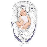 Unisex Baby Nest Lounger - Portable Infant Snuggle Nest with Breathable Hypoallergenic Fiberfill and...