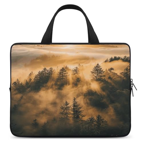Sac ordinateur 17 pouces ultra fin à motif sapins pour le travail