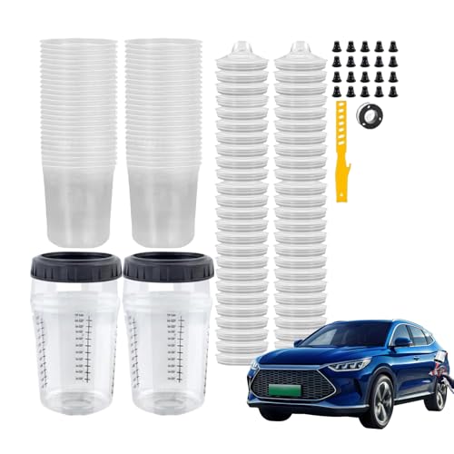 Récipient de mesure transparent de peinture pour garage et modélisme - 2