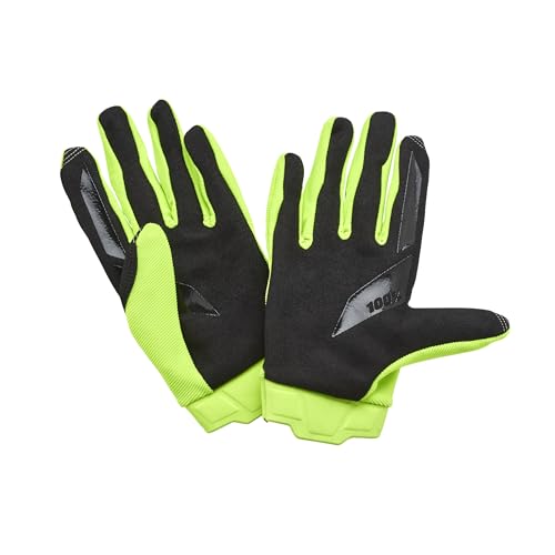 Gants Ridecamp Women's 100% jaunes et noirs en taille S pour le cyclisme au féminin