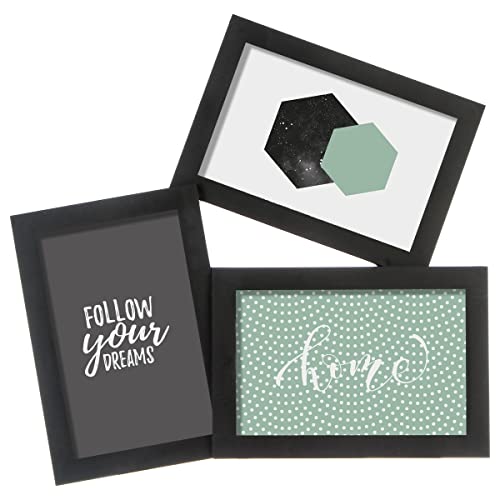 ATMOSPHERA CREATEUR D'INTERIEUR Pele-mele - 3 photos 10 x 15 cm standards - Noir