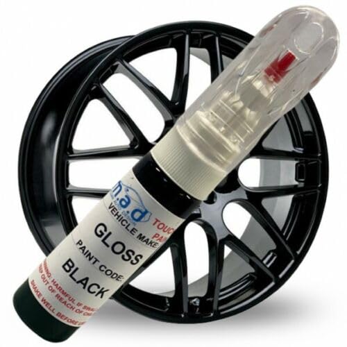 M.A.D MYLDAN AUTO DESIGN TOUCH UP CAR PAINT 20ML PEN FOR MERCEDES GLOSS BLACK WHEEL A-CLASS C-CLASS ETC (PAINT + PRIMER + LACQUER)