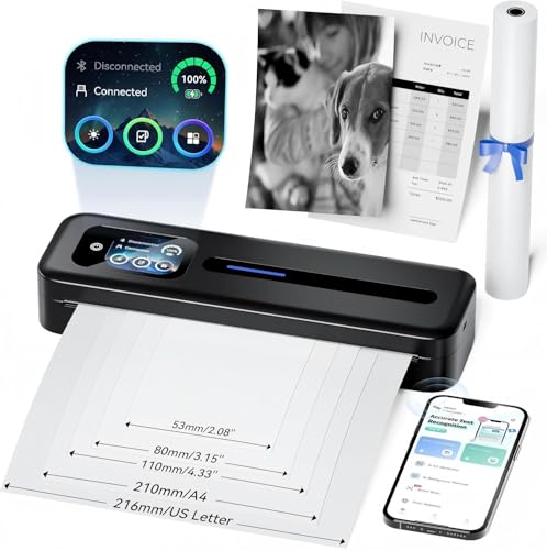 Phomemo M832D Stampante Termica Portatile A4 con Schermo Tattile