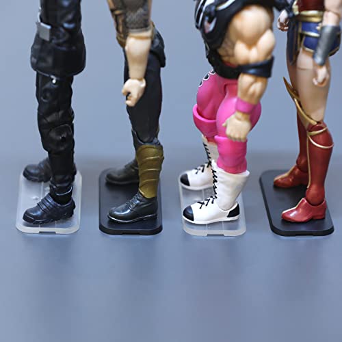 Image of 56Pack 6inch Action Figure Stand Base with Peg, Figures Toy Organizer Support Display Feet Stands, Figuras Holder Accessories, Compatible with 1 /12 Mavel Legends Series /GiJeo Classified