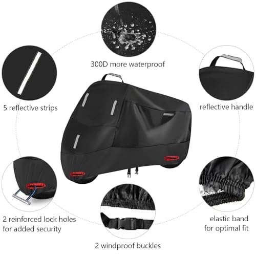 Telo Coprimoto per BMW R 1200 GS LC R1200GS R 1200GS ADV Adventure, Copertura per Moto Esterno Telo Protettivo per Moto Telo Copri Moto Antipioggia Antipolvere AntiGraffio Protezione UV