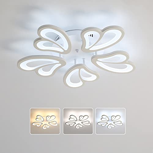 DAXGD Plafonnier LED Dimmable, Luminaire Plafonnier Moderne 65W ,lampe plafond Acrylique pour Salon Chambre Salle à Manger Cuisine.(3000K-6000K) Cover