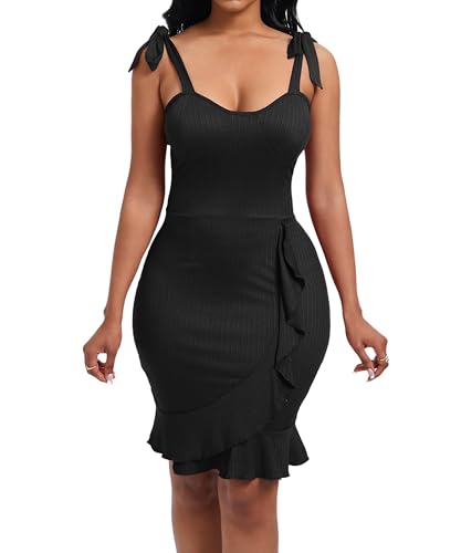 Image of Sparkly Y2K Halter Backless Deep V-Neck Bodycon Mini Dress for Women, Sexy Club & Date Night Party Dress