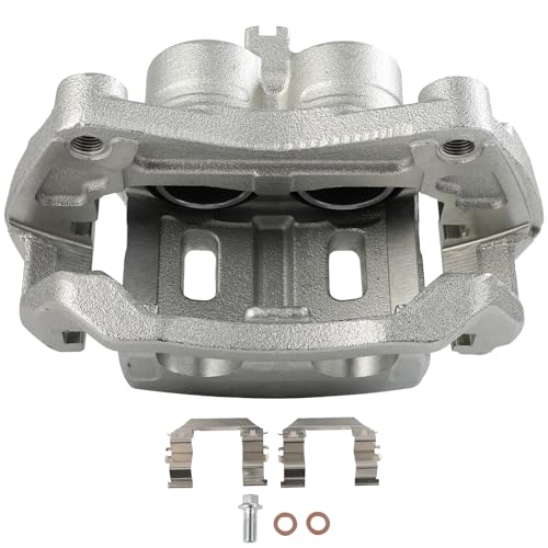 Image of 19B2870B Front Left Disc Brake Caliper Assembly w /Bracket